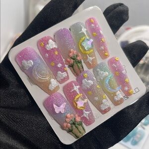 M size sugar painting Nail set